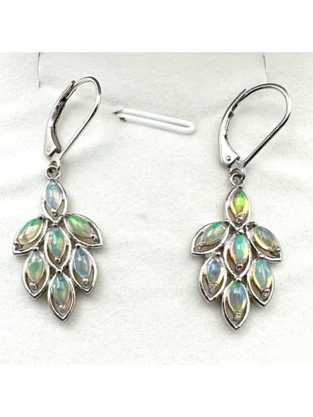 Chuck Clemency Opal Sterling Silver Pierced Earrings